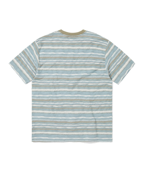 THISISNEVERTHAT THISISNEVERTHAT Wave Jacquard Tee Soft Blue