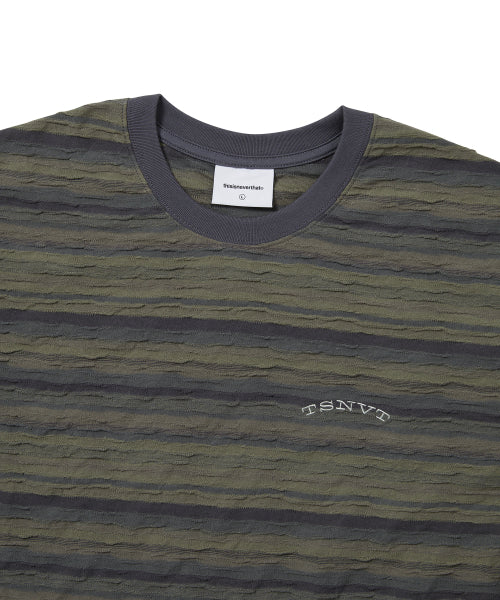 THISISNEVERTHAT THISISNEVERTHAT Wave Jacquard Tee Dark Purple