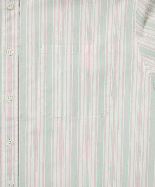 THISISNEVERTHAT THISISNEVERTHAT Striped S/S Shirt Green