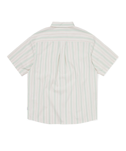 THISISNEVERTHAT THISISNEVERTHAT Striped S/S Shirt Green