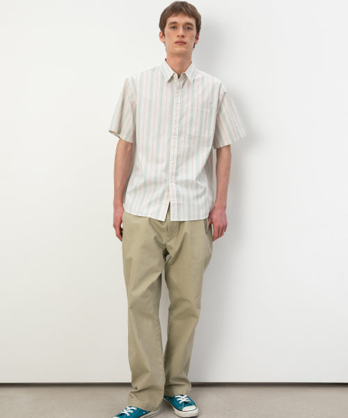 THISISNEVERTHAT THISISNEVERTHAT Striped S/S Shirt Green