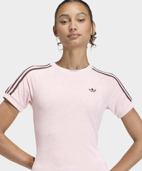 ADIDAS ADIDAS Terry Towel T-Shirt - Sandy Pink
