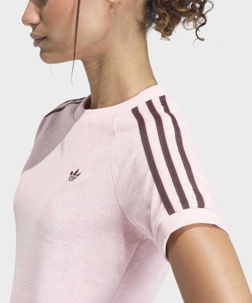ADIDAS ADIDAS Terry Towel T-Shirt - Sandy Pink