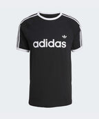 ADIDAS ADIDAS 3-Stripe Slim Ringer T-Shirt - Black