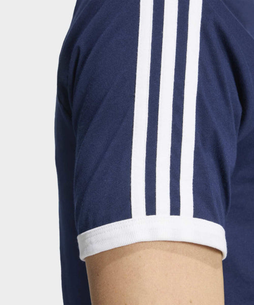 ADIDAS ADIDAS 3-Stripe Slim Ringer T-shirt - Night Indigo