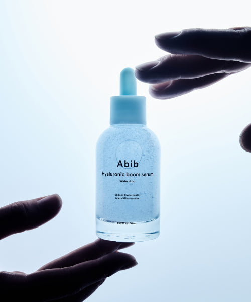 Abib 2 Hyaluronic Boom Serum Water Drops 50ml (+ 3 Hyaluronic Hyaluronic Sticker Packs)