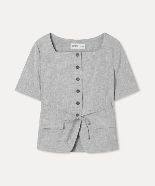 MIXXO MIXXO Jacket Square Neck Short Sleeve (C, S)