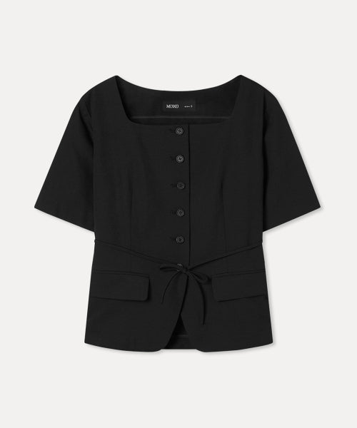 MIXXO MIXXO Jacket Square Neck Short Sleeve (C, S)