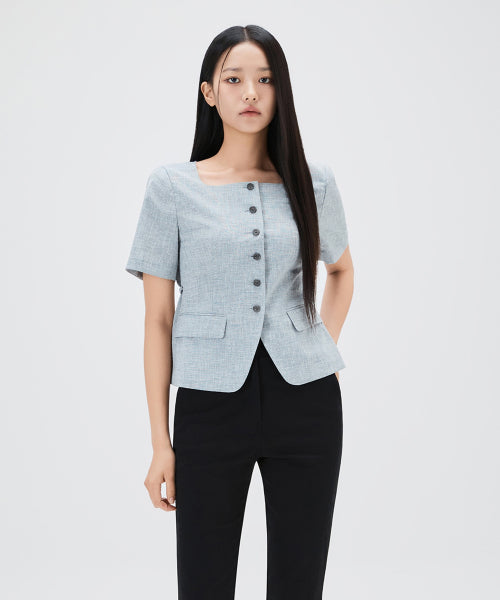 MIXXO MIXXO Jacket Square Neck Short Sleeve (C, S)