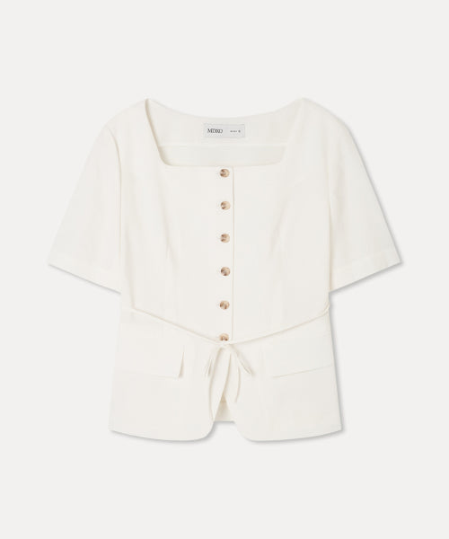 MIXXO MIXXO Jacket Square Neck Short Sleeve (C, S)