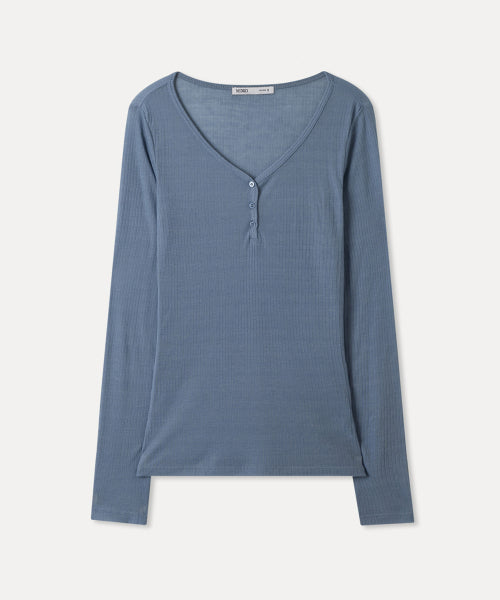 MIXXO MIXXO T-Shirt Button-up Long Sleeve C