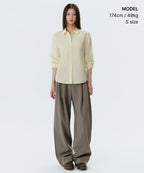 MUSINSA STANDARD WOMAN MUSINSA STANDARD WOMAN Shirt Regular Washed Poplin