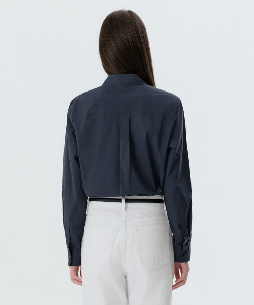MUSINSA STANDARD WOMAN MUSINSA STANDARD WOMAN Shirt Navy