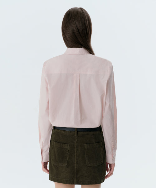 MUSINSA STANDARD WOMAN MUSINSA STANDARD WOMAN Shirt Regular Washed Poplin Pale Pink