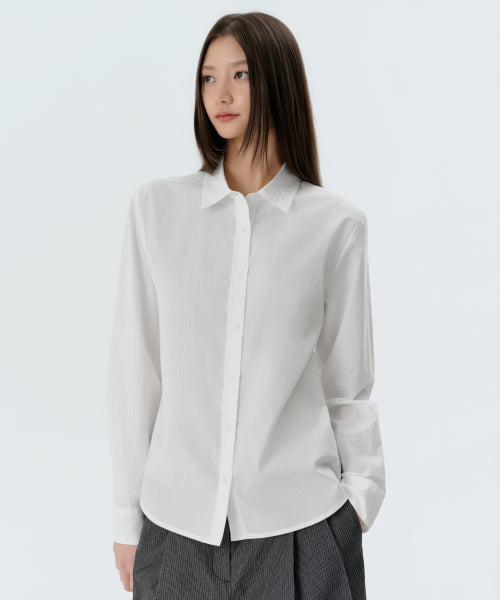 MUSINSA STANDARD WOMAN MUSINSA STANDARD WOMAN Shirt Regular Washed Poplin
