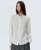 MUSINSA STANDARD WOMAN MUSINSA STANDARD WOMAN Shirt Regular Washed Poplin