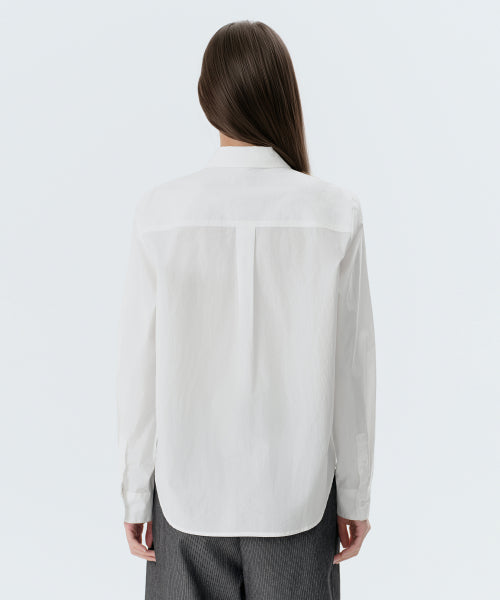 MUSINSA STANDARD WOMAN MUSINSA STANDARD WOMAN Shirt Regular Washed Poplin