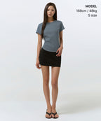 MUSINSA STANDARD WOMAN MUSINSA STANDARD WOMAN T-Shirt Peacock Blue