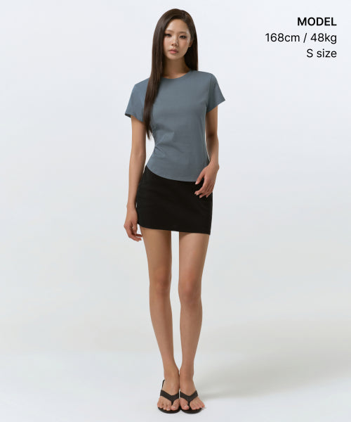 MUSINSA STANDARD WOMAN MUSINSA STANDARD WOMAN T-Shirt Peacock Blue