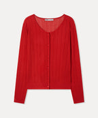 MIXXO MIXXO Crochet See-Through Long Sleeve Cardigan (C)