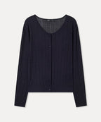 MIXXO MIXXO Crochet See-Through Long Sleeve Cardigan (C)
