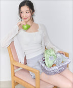 MIXXO MIXXO Crochet See-Through Long Sleeve Cardigan (C)