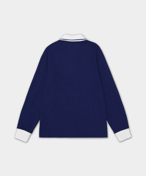 ADIDAS ADIDAS Long sleeve polo shirt - Night Sky