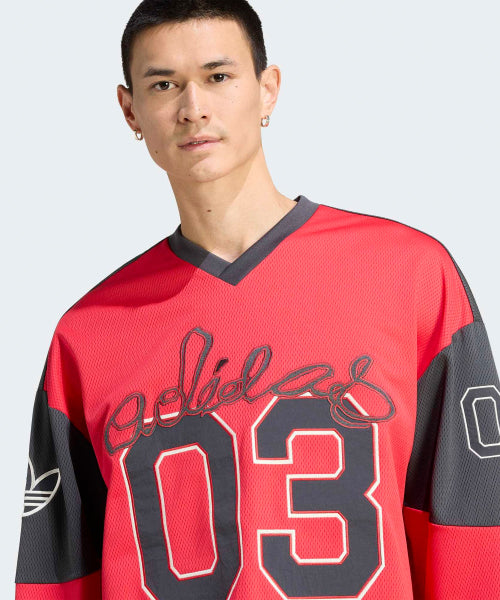 ADIDAS ADIDAS Hockey Long Sleeve Jersey - Ruby