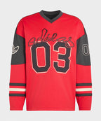 ADIDAS ADIDAS Hockey Long Sleeve Jersey - Ruby