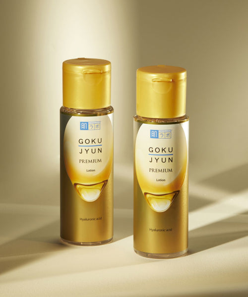 HADALABO [SET] Gokujyun Premium 2-piece set (Lotion 170ml + Perfect Gel 100g) (+ Hada Labo pouch provided)
