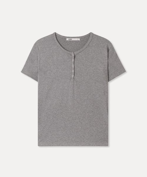 MIXXO MIXXO T-Shirt Button-up Snap Short-Sleeved