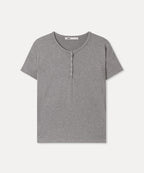 MIXXO MIXXO T-Shirt Button-up Snap Short-Sleeved