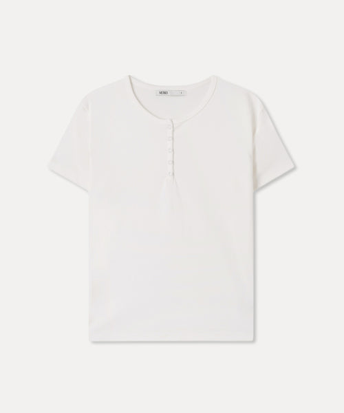 MIXXO MIXXO T-Shirt Button-up Snap Short-Sleeved