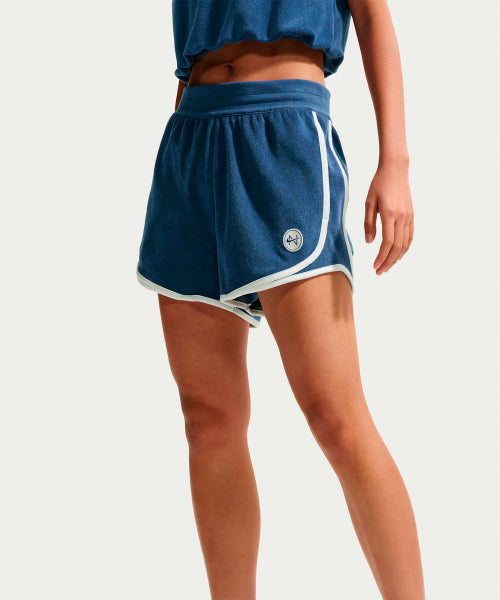 NIKE NIKE Sportswear Chill Terry Mid-Rise Shorts W - Mystic Navy
