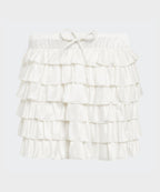 ADIDAS ADIDAS Lace Ruffle Mini Skirt - White