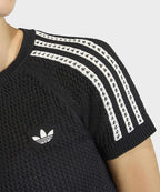 ADIDAS ADIDAS Knit Crochet Cali T-Shirt - Black