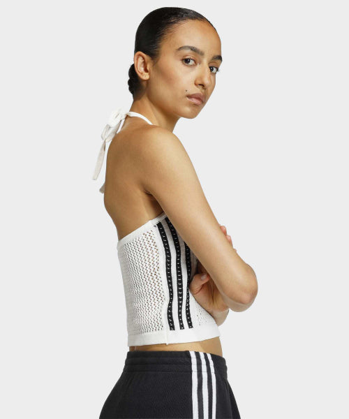 ADIDAS ADIDAS Knit Crochet Top - White