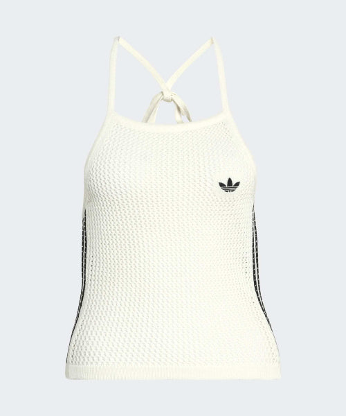 ADIDAS ADIDAS Knit Crochet Top - White