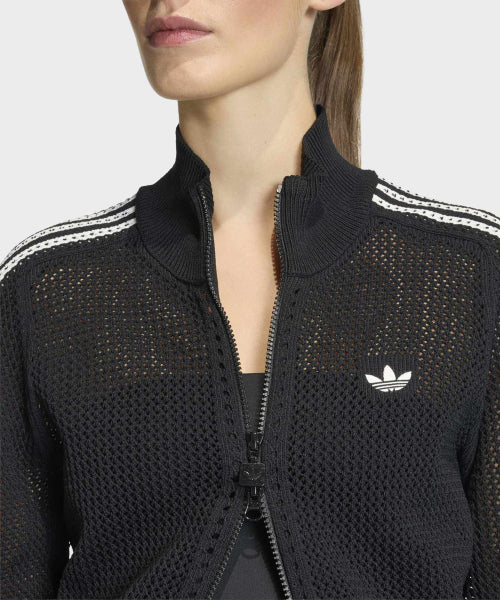 ADIDAS ADIDAS Knitwear Track Top - Black