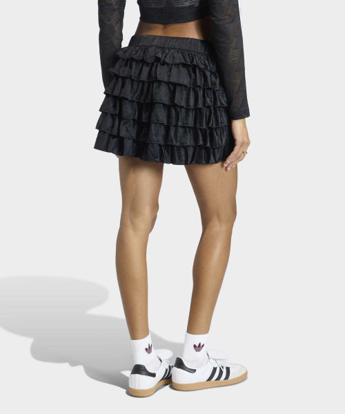 ADIDAS ADIDAS Lace Ruffle Mini Skirt - Black