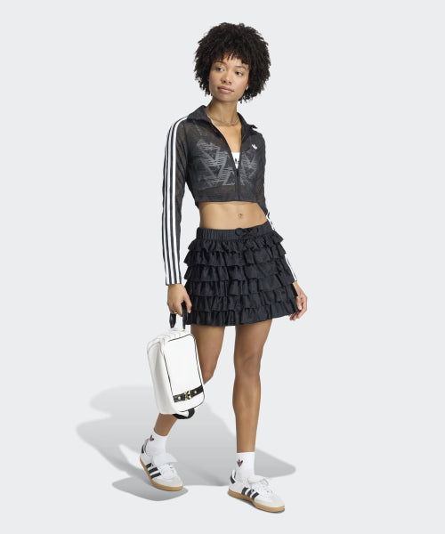 ADIDAS ADIDAS Lace Ruffle Mini Skirt - Black