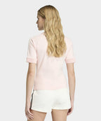 ADIDAS ADIDAS Cali Knit Crochet Detail T-Shirt - Sandy Pink