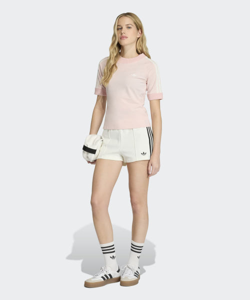 ADIDAS ADIDAS Cali Knit Crochet Detail T-Shirt - Sandy Pink
