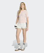 ADIDAS ADIDAS Cali Knit Crochet Detail T-Shirt - Sandy Pink