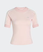 ADIDAS ADIDAS Cali Knit Crochet Detail T-Shirt - Sandy Pink