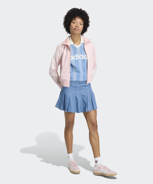 ADIDAS ADIDAS Firebird Knit Crochet Track Top - Sandy Pink