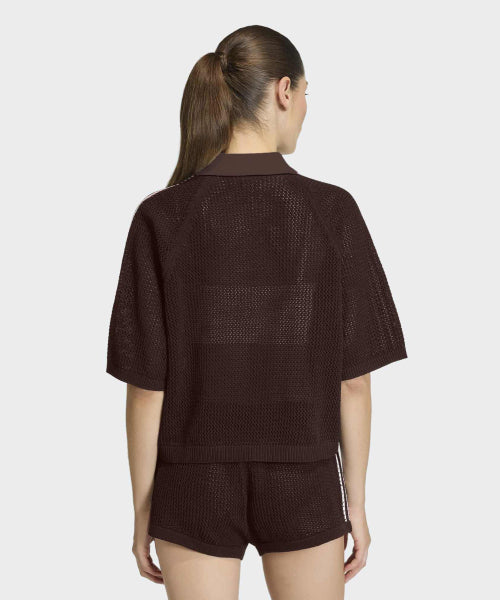 ADIDAS ADIDAS Knit Crochet Polo - Aura Coffee