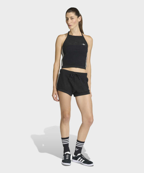ADIDAS ADIDAS Knit Crochet Top - Black