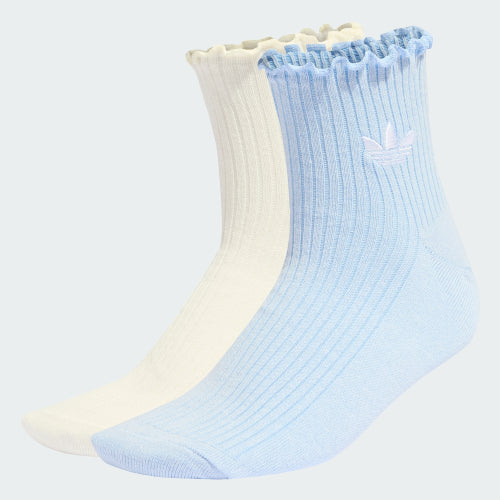 ADIDAS ADIDAS Ruffle Quarter Socks Size