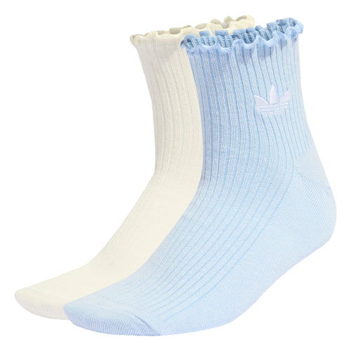 ADIDAS ADIDAS Ruffle Quarter Socks Size